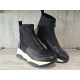 Дамски боти H001 черно