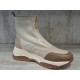 Дамски боти H001 бежов